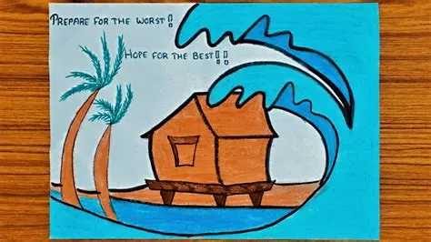 Tsunami Drawings Kids