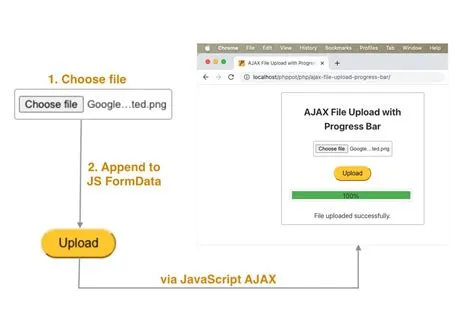 AJAX File Upload with Progress Bar using JavaScript - Phppot