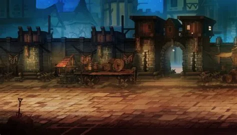 ARCADE STYLE - SCROLLING BACKGROUND - DARK VILLAGE | | Background ...