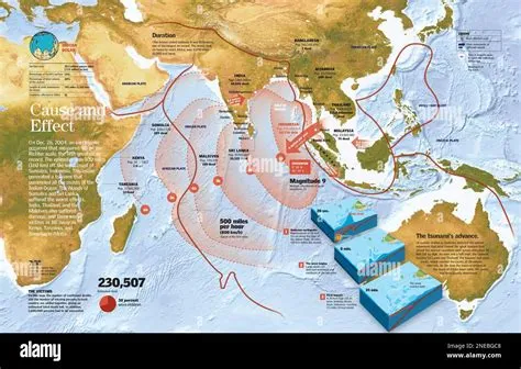 Indian Ocean Tsunami 2004 Map ESA Regional Map Of Tsunami Affected