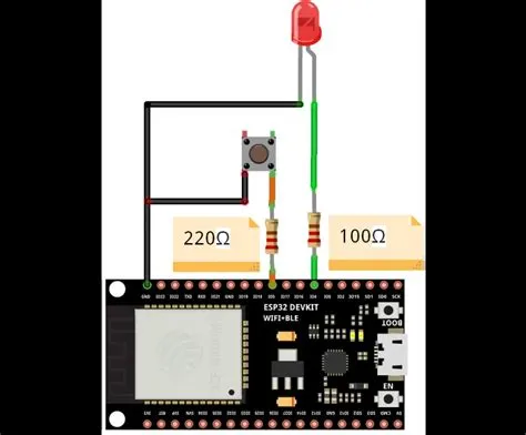 EzloPi LED On/Off with ESP32 Push Button Example Tutorial