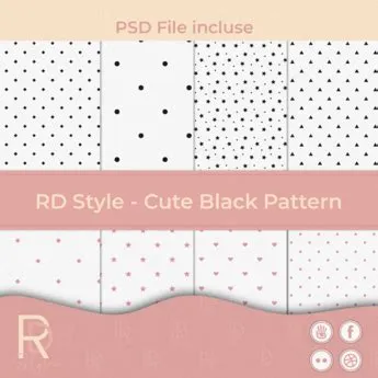 Second Life Marketplace - RD Style - Cute Black Pattern