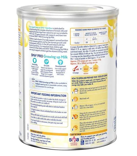 SMA Stage 3 Powder Formula, Pro Growing Up Baby Milk, 800g