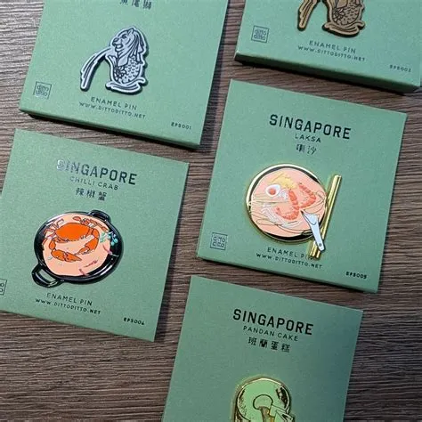 singapore enamel pin - laksa – ditto ditto