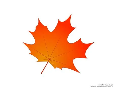 Colored Fall Leaves Printables