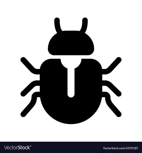 Computer bug icon software or program Royalty Free Vector