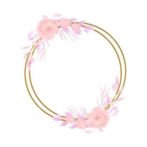 Pink Circle Frame Vector Art PNG, Ic22820 Pink Circle Frame With Vector ...