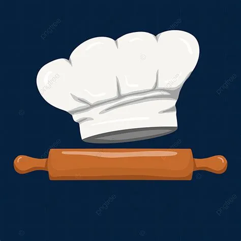 Chef Hat Rolling Pin Clipart