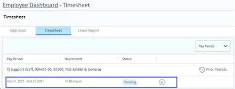 Entering and Approving online timesheets - University of Victoria