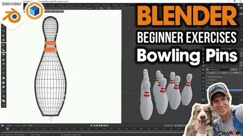 Blender BEGINNER MODELING EXERCISE - Bowling Pins! - YouTube