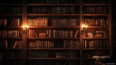 Bookshelf Wallpaper Desktop HD | Dark academia wallpaper, Destop ...