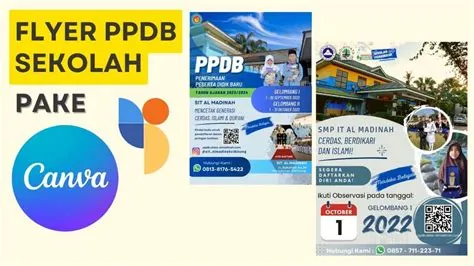 Membuat Flyer PPDB Sekolah Pake Canva - YouTube