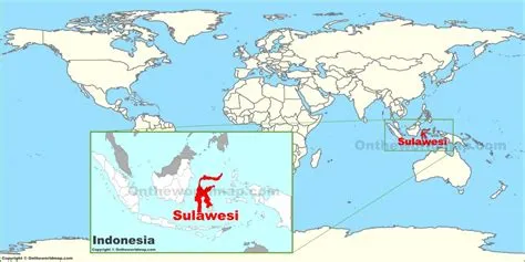 Sulawesi on the World Map - Ontheworldmap.com