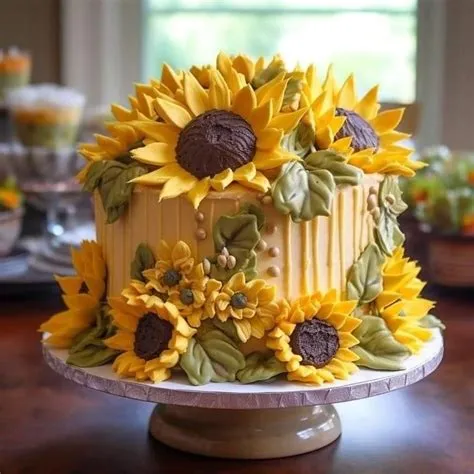 by Shellie Smith on Foodie fun | Sunflower birthday cakes ...