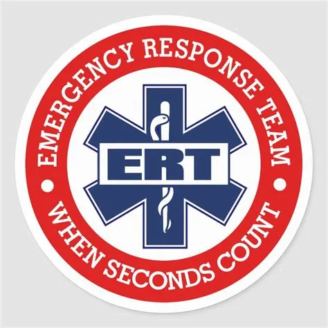 Ert emergency response team classic round sticker – Artofit