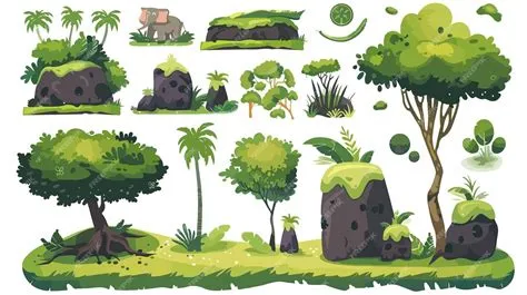 Jungle Panel Buttons Collection | Premium AI-generated vector