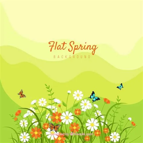 Free Vector | Flat spring background
