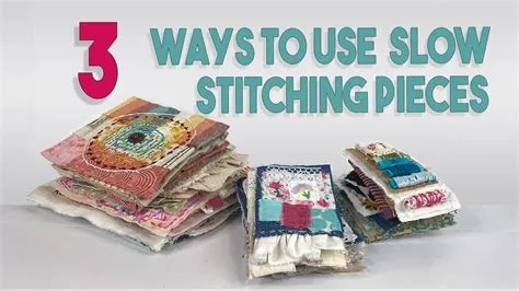Top 3 Ways to Use Your Slow Stitching Pieces | Slow stitching ideas for ...