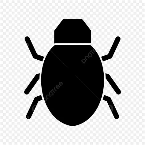 Cartoon Bug Silhouette PNG Transparent, Vector Bug Icon, Bug Icons, Bug ...