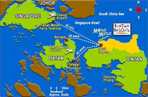 bintan island | ... Singapore to the Bintan island and Batam island, by ...