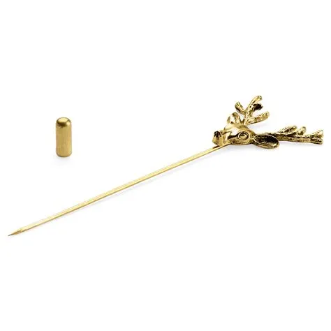Gold-Tone Stag Lapel Pin | In stock! | Warren Asher