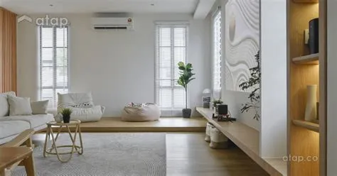 Minimalistic Living Room terrace design ideas & photos Malaysia | Atap.co