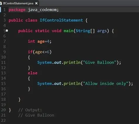 Simple If else control statement program. Java if...else (if-else ...