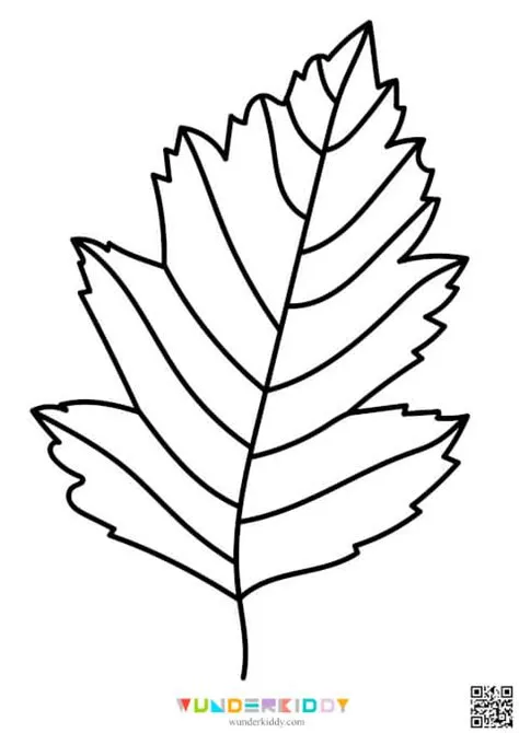 Fall Leaves Template Free Printable for Kids Craft