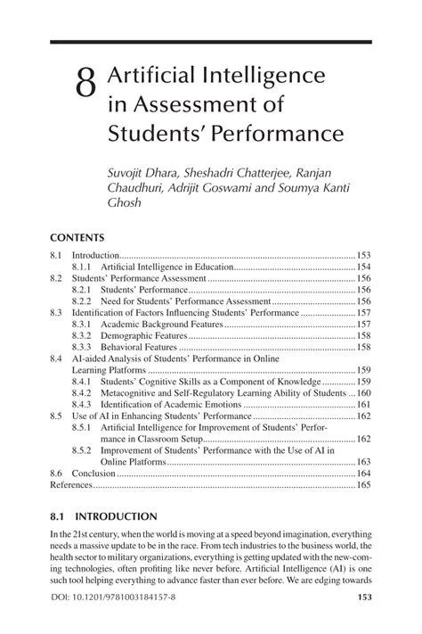 (PDF) Artificial Intelligence in Assessment of Students' Performance