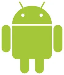The android logo is a reflection because when split in half, everything ...