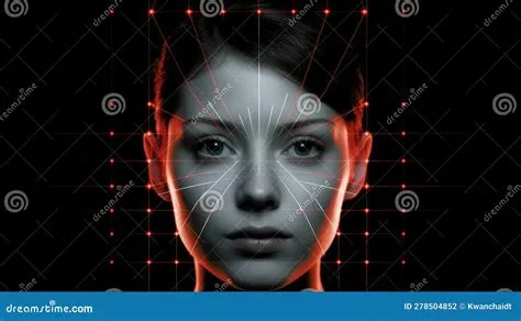 Face Recognizes System, Face Scan, Generative AI Stock Illustration ...