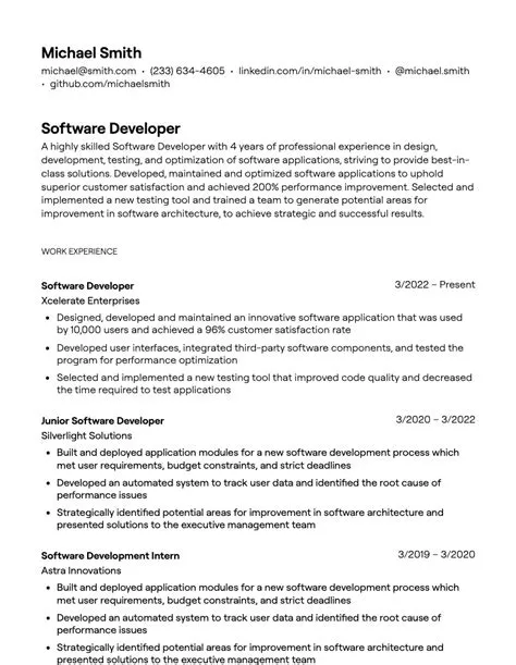 13+ Software Developer Resume Examples [with Guidance]