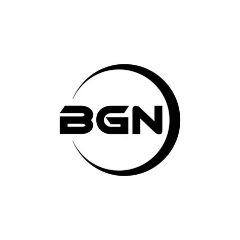 BGN letter logo design in illustration. Vector logo, calligraphy ...