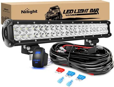 Niligt LED Ligt Bar 20 Inc 126W Spot Flood Combo Led Off Road Ligts 12V ...