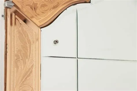 Large Arch Mirror with Scrolling Leaf Design c.1930