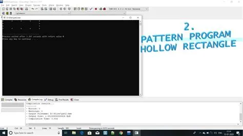 C++ program to print hollow rectangle pattern. - YouTube