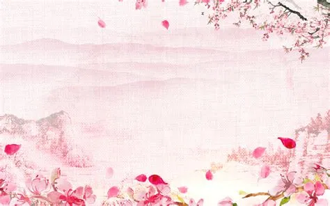 Romantic Pink Flower Forest Advertising Background, Advertising ...