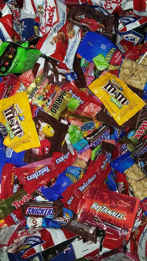 Assorted Candy Bars and Snacks