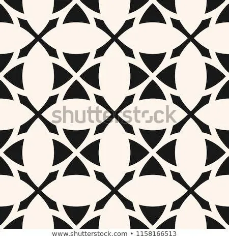 Vector geometric floral grid texture. Abstract monochrome seamless ...