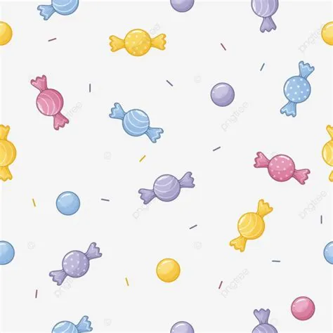 Delicious Candies Pattern, Vector, Seamlesss, Candy PNG and Vector with ...