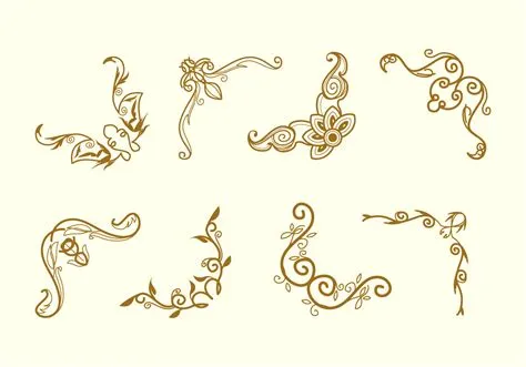Scrollwork Corner Vector 141434 Vector Art at Vecteezy