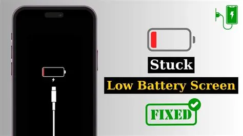 How To Fix iPhone Stuck On Low Battery Screen | iPhone Red Battery Icon ...