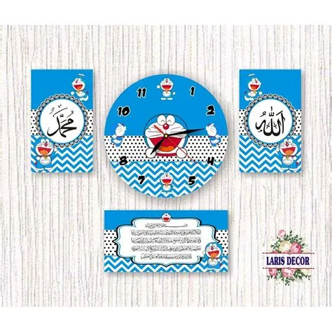 Jual Jam dinding 1 PAKET Doraemon | Shopee Indonesia | Decoration