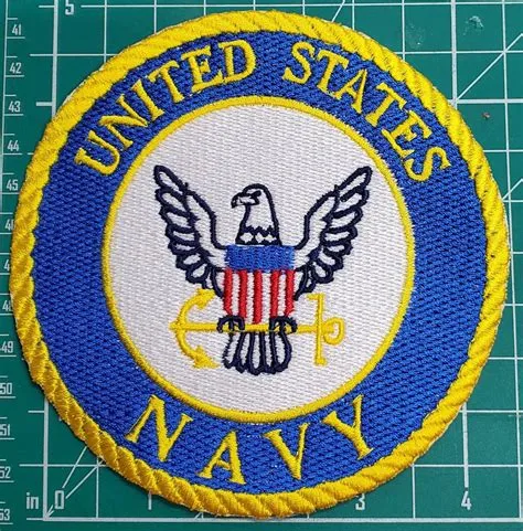 US Navy Logo Embroidered Patch Licensed 4.9" Free Shipping - Etsy