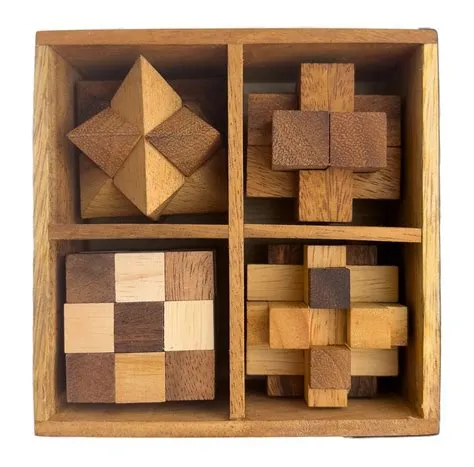Wooden Puzzle Box Brain-teaser IQ Games Wood Puzzle 3D - Etsy UK