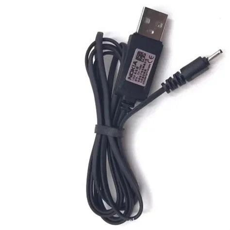 Small Pin USB Charger Lead Cord for CA-100C Nokia Mobile - DC 2mm to ...