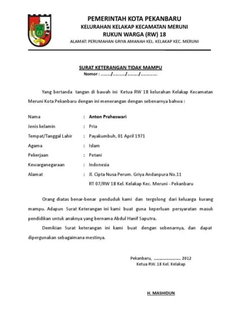 12+ Contoh Kop Surat - Berbagai Instansi Resmi dan Tidak Resmi