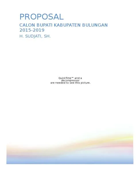 Proposal: Calon Bupati Kabupaten Bulungan 2015-2019 | PDF