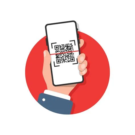 QR code scan icon in flat style. Mobile phone scanning vector ...