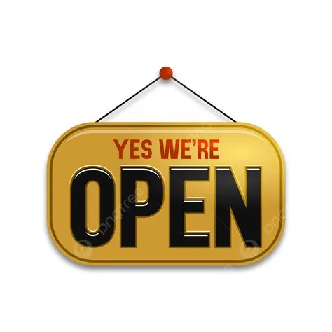 Gambar Ya Kami Tanda Buka Kembali, Restoran, Buka, Toko PNG dan Vektor ...